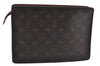 Authentic Louis Vuitton Monogram Pochette Homme Clutch Hand Bag M51795 LV 6337D