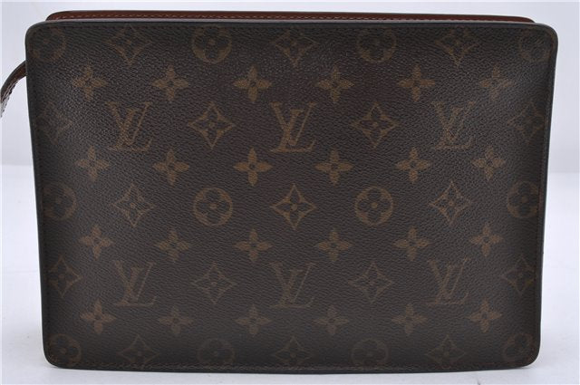 Authentic Louis Vuitton Monogram Pochette Homme Clutch Hand Bag M51795 LV 6337D