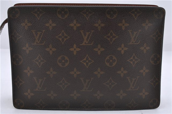 Authentic Louis Vuitton Monogram Pochette Homme Clutch Hand Bag M51795 LV 6337D