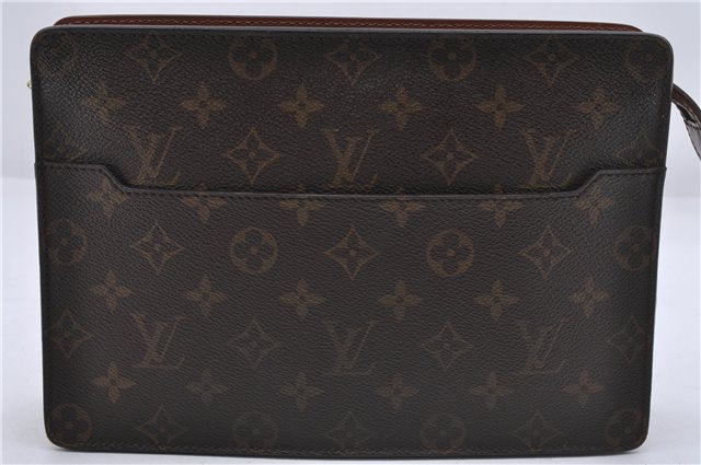 Authentic Louis Vuitton Monogram Pochette Homme Clutch Hand Bag M51795 LV 6337D