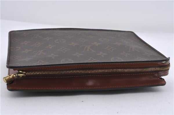 Authentic Louis Vuitton Monogram Pochette Homme Clutch Hand Bag M51795 LV 6337D