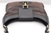 Authentic GUCCI Vintage Shoulder Bag Purse Canvas Leather 0014129 Brown 6337I