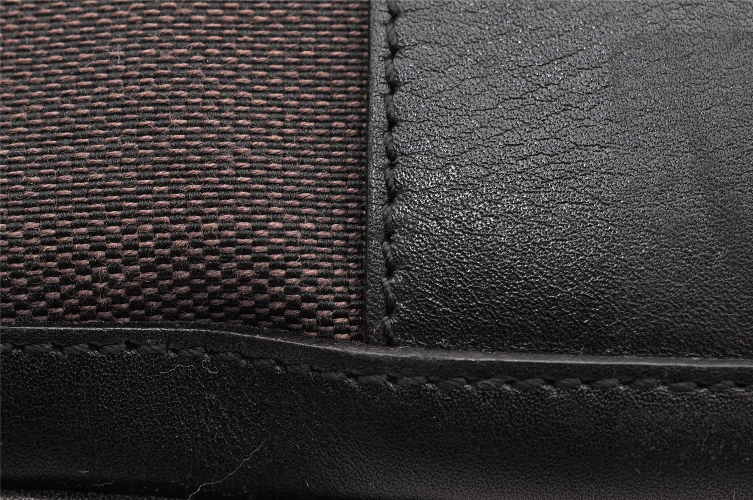 Authentic GUCCI Vintage Shoulder Bag Purse Canvas Leather 0014129 Brown 6337I