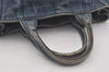 Authentic PRADA Vintage Canapa SS Denim 2Way Shoulder Hand Bag Purse Blue 6338I