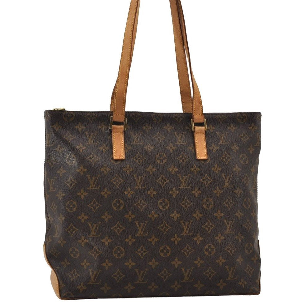 Authentic Louis Vuitton Monogram Cabas Mezzo Shoulder Tote Bag M51151 LV 6340I
