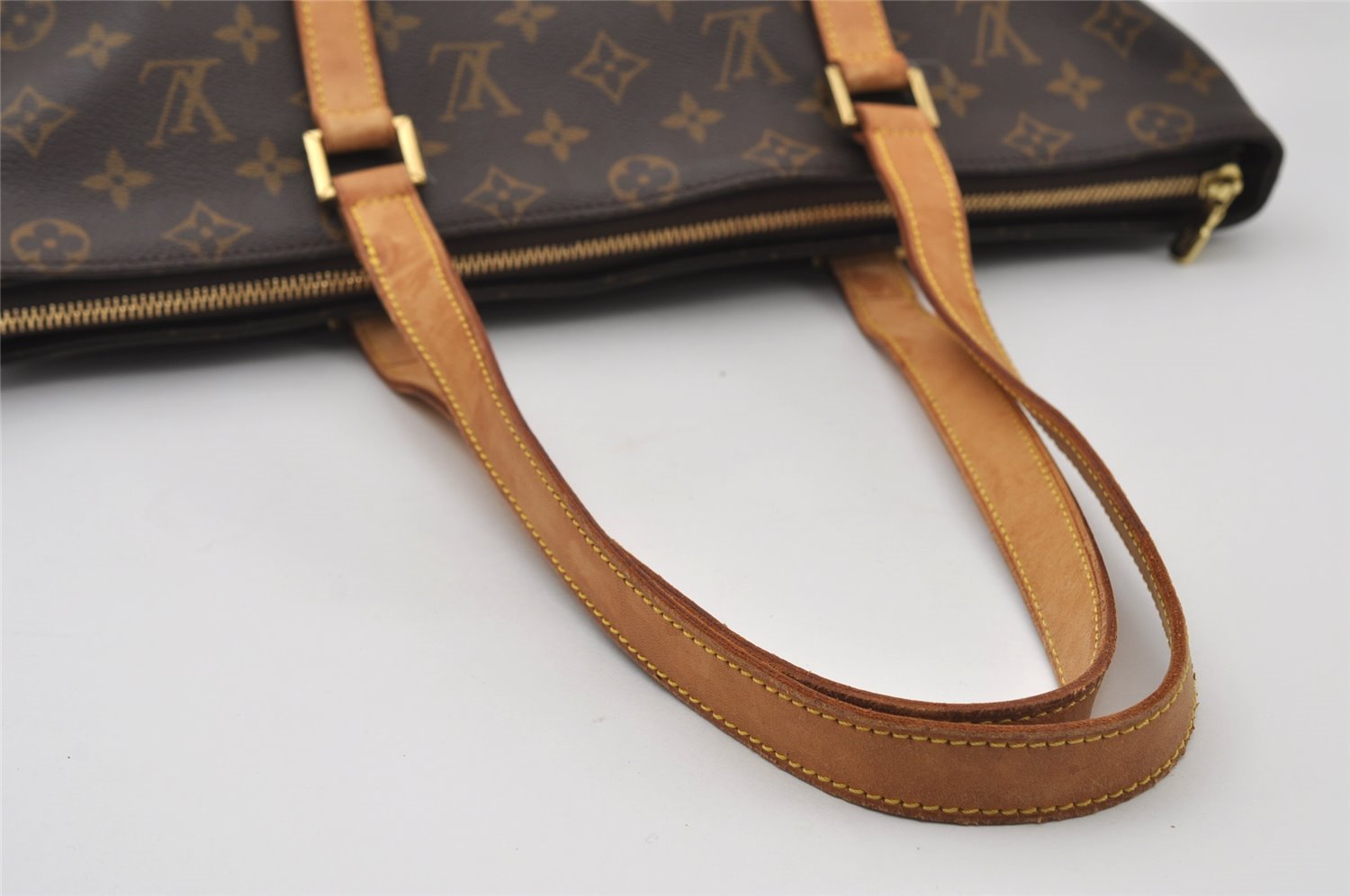 Authentic Louis Vuitton Monogram Cabas Mezzo Shoulder Tote Bag M51151 LV 6340I