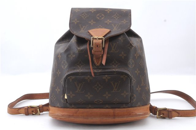 Authentic LOUIS VUITTON Monogram Montsouris MM Backpack M51136 LV 6341C
