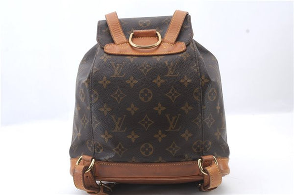 Authentic LOUIS VUITTON Monogram Montsouris MM Backpack M51136 LV 6341C