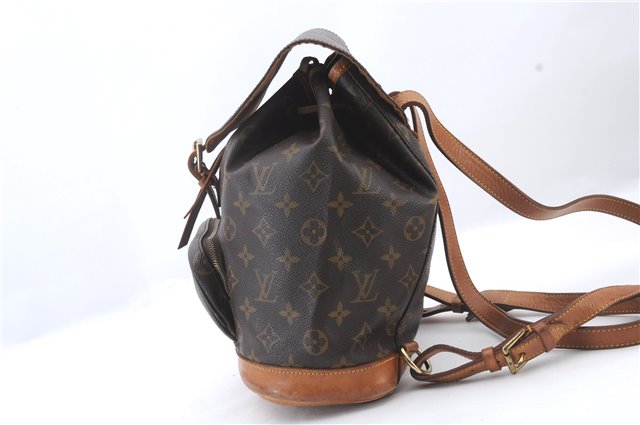 Authentic LOUIS VUITTON Monogram Montsouris MM Backpack M51136 LV 6341C