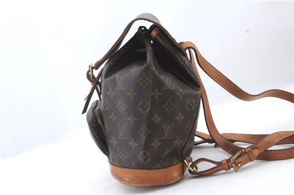 Authentic LOUIS VUITTON Monogram Montsouris MM Backpack M51136 LV 6341C