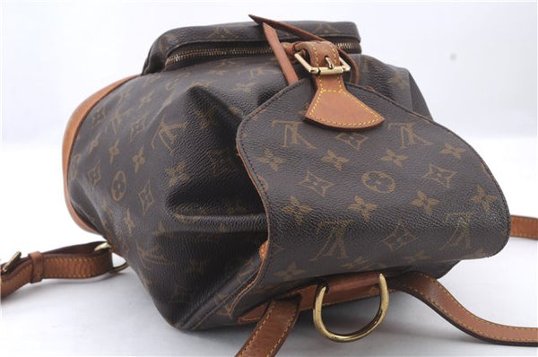 Authentic LOUIS VUITTON Monogram Montsouris MM Backpack M51136 LV 6341C