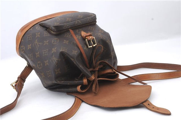 Authentic LOUIS VUITTON Monogram Montsouris MM Backpack M51136 LV 6341C