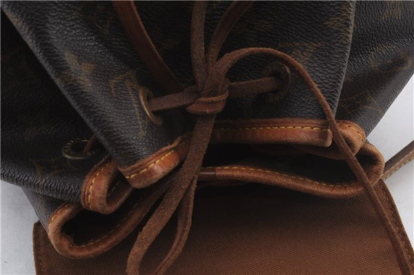Authentic LOUIS VUITTON Monogram Montsouris MM Backpack M51136 LV 6341C