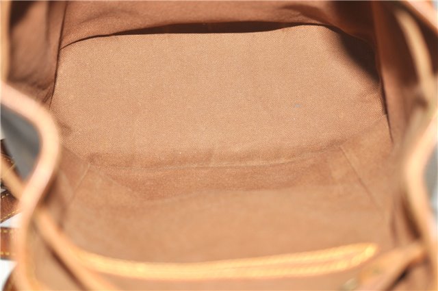 Authentic LOUIS VUITTON Monogram Montsouris MM Backpack M51136 LV 6341C