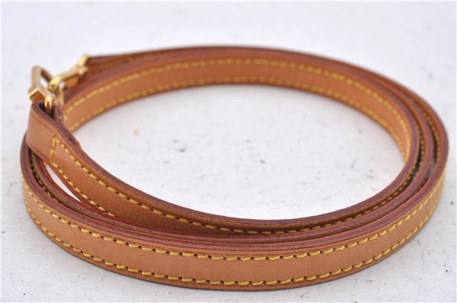 Authentic Louis Vuitton Leather Shoulder Strap Beige 44.5