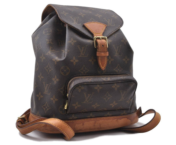 Authentic LOUIS VUITTON Monogram Montsouris MM Backpack M51136 LV 6342C