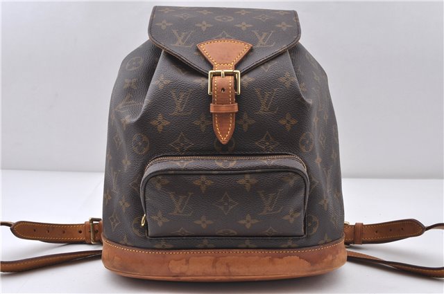 Authentic LOUIS VUITTON Monogram Montsouris MM Backpack M51136 LV 6342C