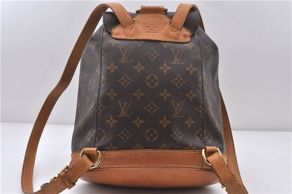 Authentic LOUIS VUITTON Monogram Montsouris MM Backpack M51136 LV 6342C