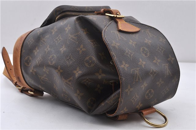 Authentic LOUIS VUITTON Monogram Montsouris MM Backpack M51136 LV 6342C