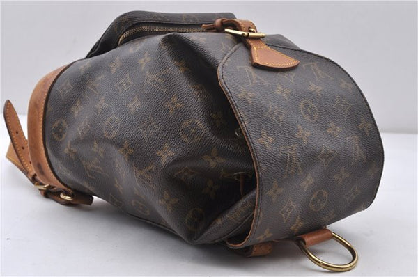 Authentic LOUIS VUITTON Monogram Montsouris MM Backpack M51136 LV 6342C