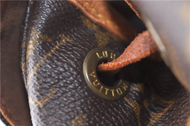 Authentic LOUIS VUITTON Monogram Montsouris MM Backpack M51136 LV 6342C