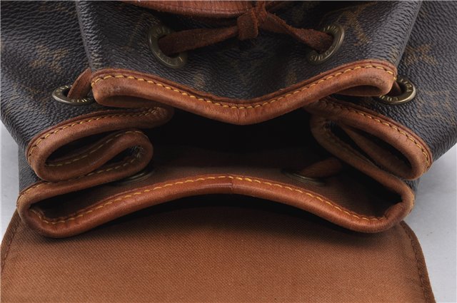 Authentic LOUIS VUITTON Monogram Montsouris MM Backpack M51136 LV 6342C