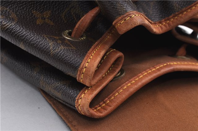 Authentic LOUIS VUITTON Monogram Montsouris MM Backpack M51136 LV 6342C