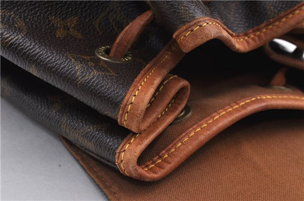 Authentic LOUIS VUITTON Monogram Montsouris MM Backpack M51136 LV 6342C