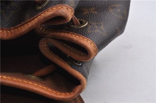 Authentic LOUIS VUITTON Monogram Montsouris MM Backpack M51136 LV 6342C