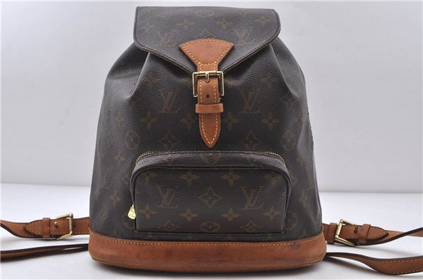 Authentic LOUIS VUITTON Monogram Montsouris MM Backpack M51136 LV 6343C