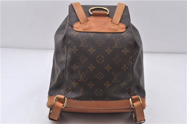 Authentic LOUIS VUITTON Monogram Montsouris MM Backpack M51136 LV 6343C