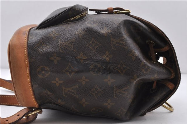 Authentic LOUIS VUITTON Monogram Montsouris MM Backpack M51136 LV 6343C