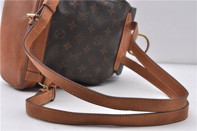 Authentic LOUIS VUITTON Monogram Montsouris MM Backpack M51136 LV 6343C