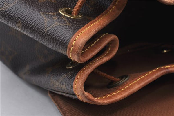 Authentic LOUIS VUITTON Monogram Montsouris MM Backpack M51136 LV 6343C