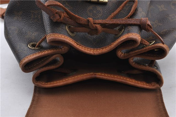 Authentic LOUIS VUITTON Monogram Montsouris MM Backpack M51136 LV 6343C