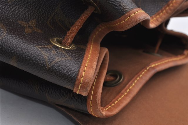 Authentic LOUIS VUITTON Monogram Montsouris MM Backpack M51136 LV 6343C