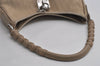 Authentic Christian Dior Trotter Shoulder Hand Bag Nylon Leather Beige CD 6343I