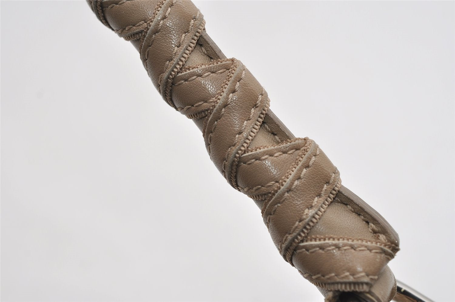 Authentic Christian Dior Trotter Shoulder Hand Bag Nylon Leather Beige CD 6343I