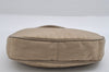 Authentic Christian Dior Trotter Shoulder Hand Bag Nylon Leather Beige CD 6343I