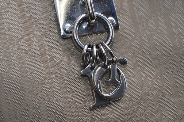 Authentic Christian Dior Trotter Shoulder Hand Bag Nylon Leather Beige CD 6343I