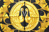 Authentic HERMES Carre 90 Scarf "PRINCES DU SOLEIL LEVANT" Silk Black PB 6344D
