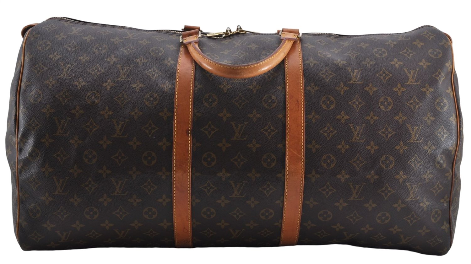 Authentic Louis Vuitton Monogram Keepall 60 Travel Boston Bag M41422 LV 6344E