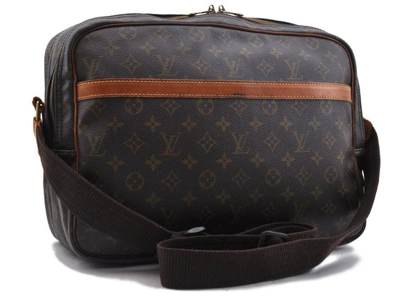 Auth LOUIS VUITTON Monogram Reporter GM Shoulder Cross Body Bag M45252 LV 6345C