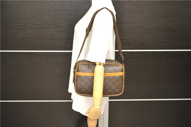 Auth LOUIS VUITTON Monogram Reporter PM Shoulder Cross Body Bag M45254 LV 6346C
