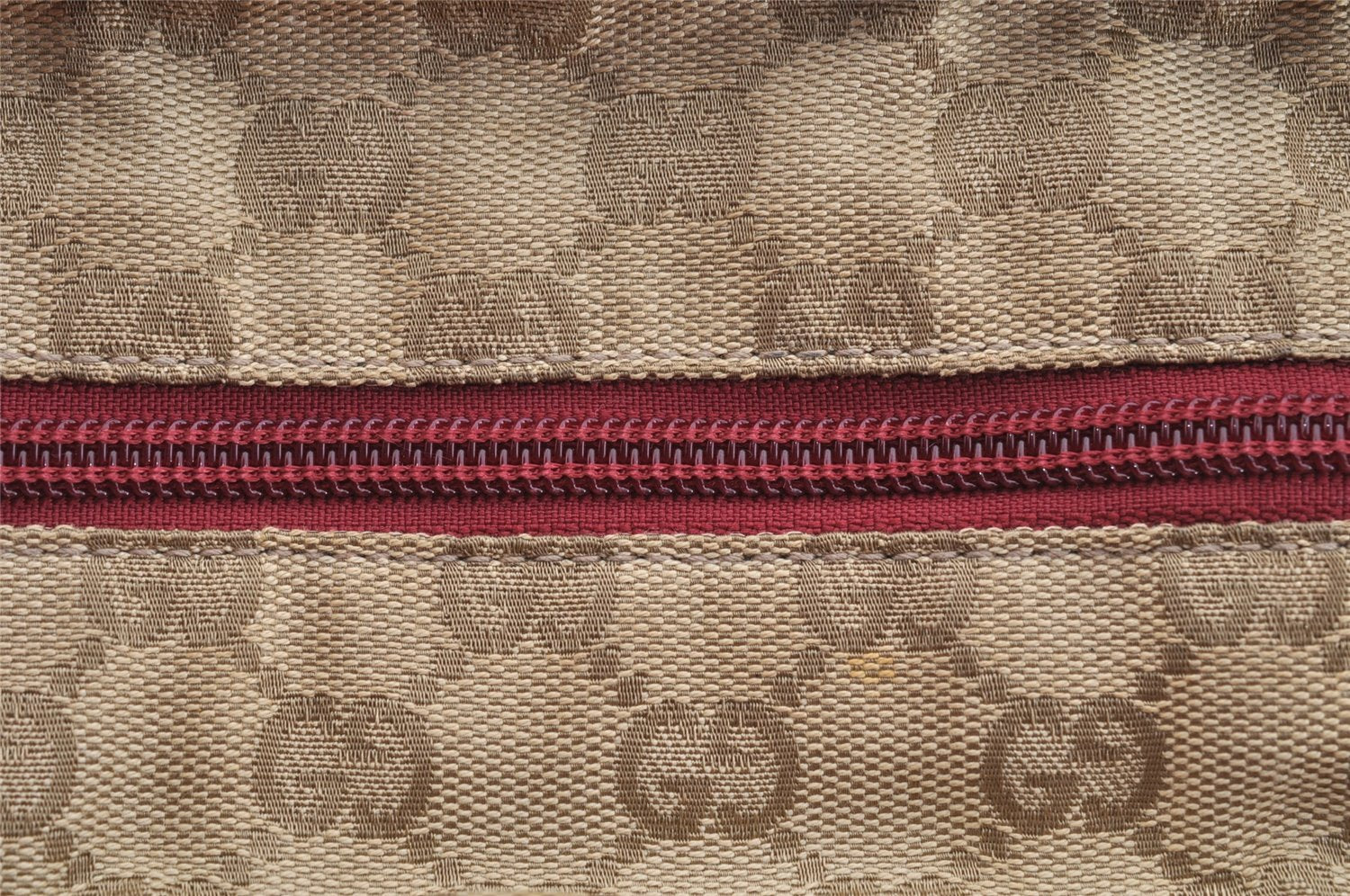 Authentic GUCCI Shoulder Hand Tote Bag GG Canvas Leather 131230 Beige 6347I