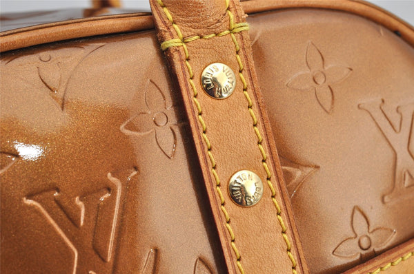 Authentic Louis Vuitton Vernis Tompkins Square Hand Bag Brown M91103 LV 6348I