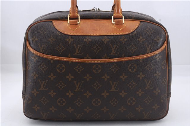 Authentic Louis Vuitton Monogram Deauville Hand Bag M47270 LV 6349D