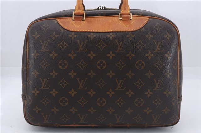 Authentic Louis Vuitton Monogram Deauville Hand Bag M47270 LV 6349D