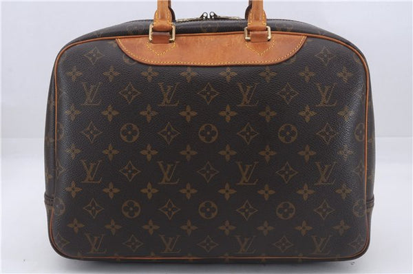 Authentic Louis Vuitton Monogram Deauville Hand Bag M47270 LV 6349D