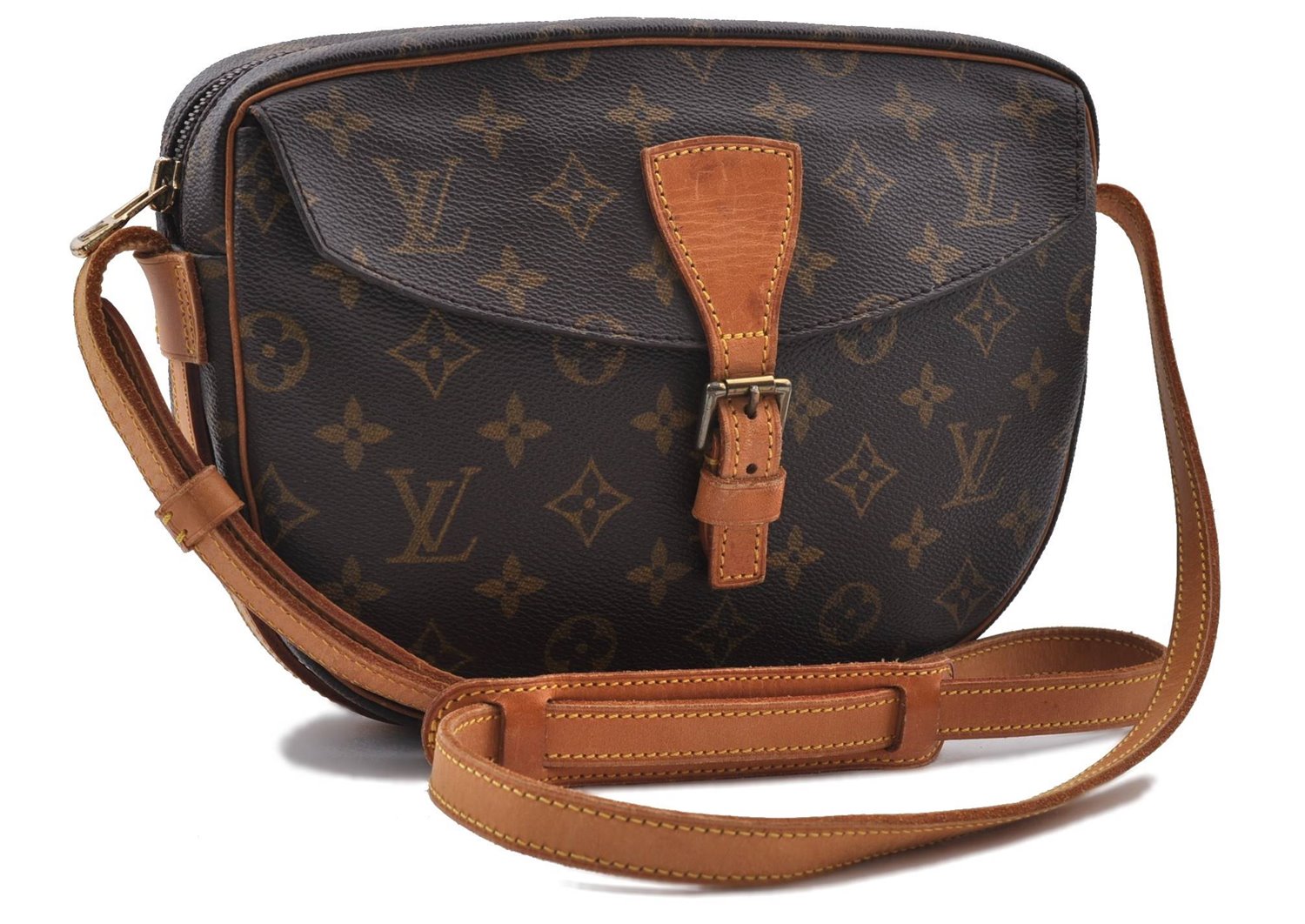 Auth LOUIS VUITTON Monogram Jeune Fille MM Shoulder Cross Bag M51226 LV 6350C
